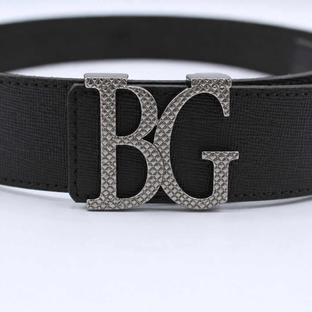 Initiales Belt 40mm in Black with Silver-Tone Buckle