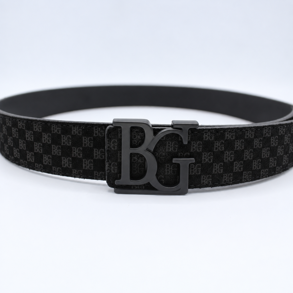 Initiales 40mm Matte Black Belt