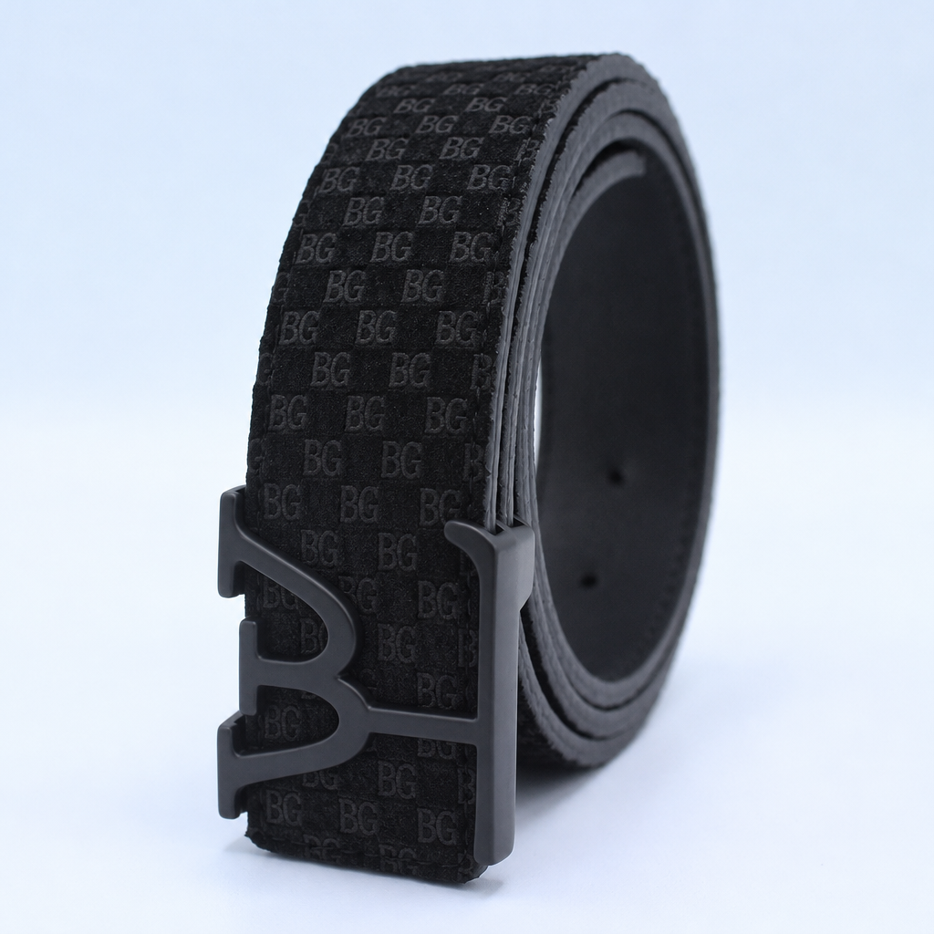 Initiales 40mm Matte Black Belt
