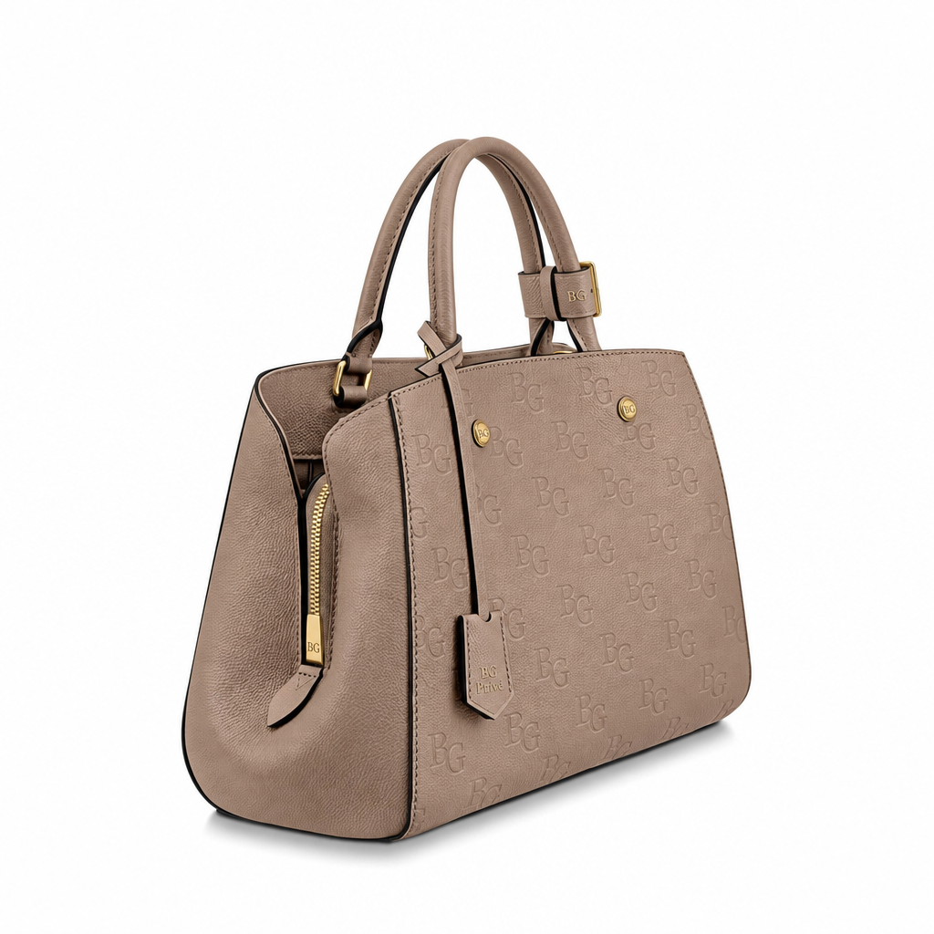 Montaigne MM Etoupe Monogram Empreinte Leather Bag