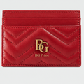 Marmont Card Holder in Hibiscus Red