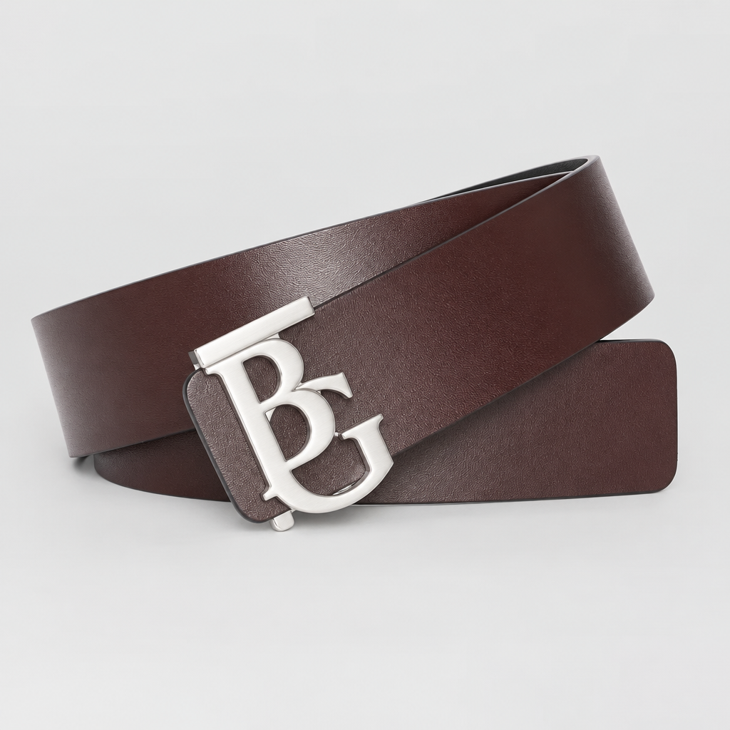 TB Reversible Monogram Motif Leather Belt