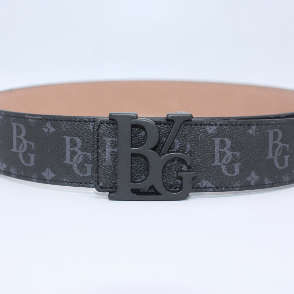 Initiales 40mm Matte Black Belt