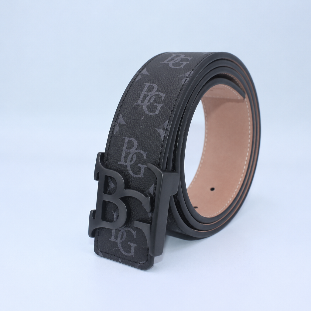 Initiales 40mm Matte Black Belt