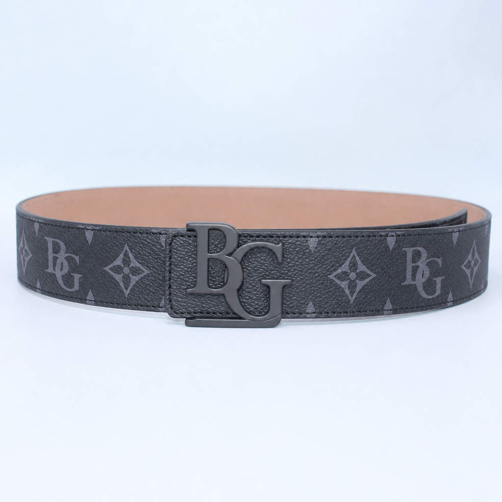 Initiales 40mm Matte Black Belt