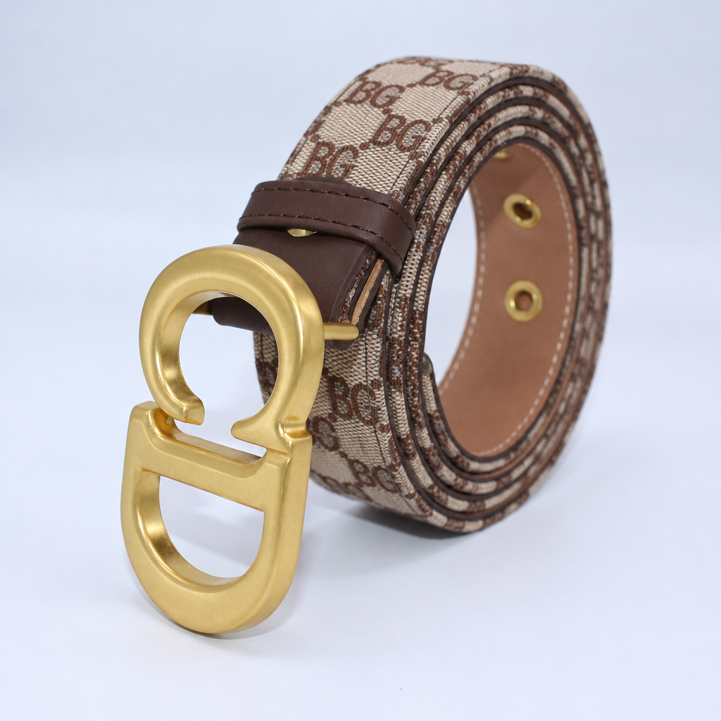 Saddle Belt – Blue Oblique Jacquard, 20 MM