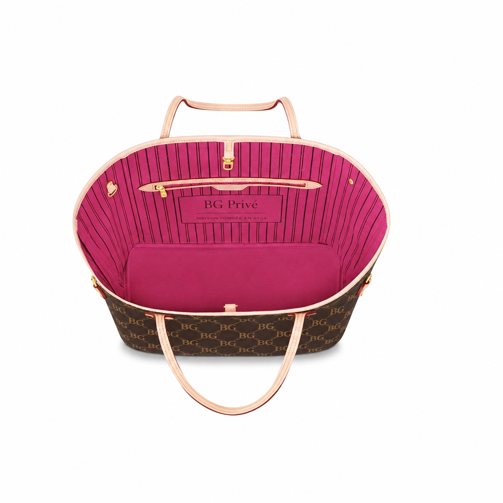Neverfull MM Monogram Fuchsia Tote