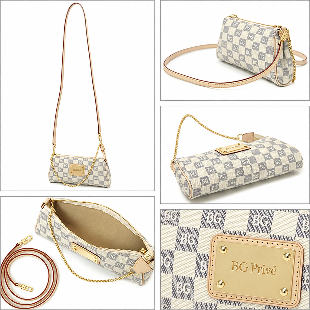 Eva Clutch in Damier Azur
