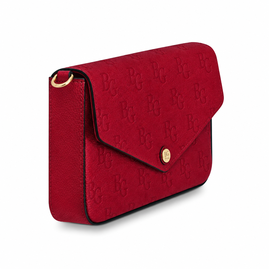 Pochette Félicie in Red Monogram Empreinte Leather