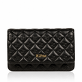 Wallet on Chain Classic WOC in Black Quilted Lambskin
