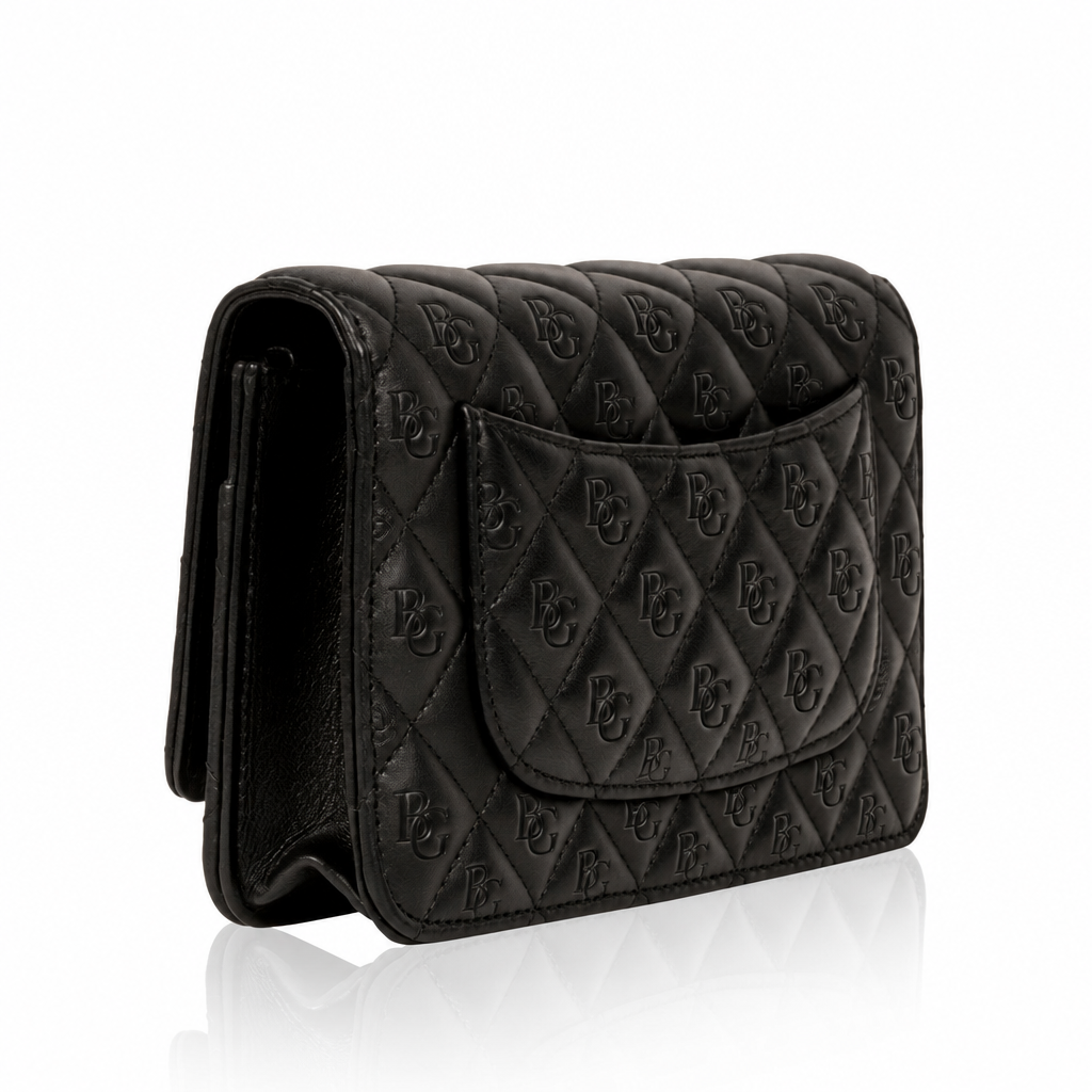 Wallet on Chain Classic WOC in Black Quilted Lambskin