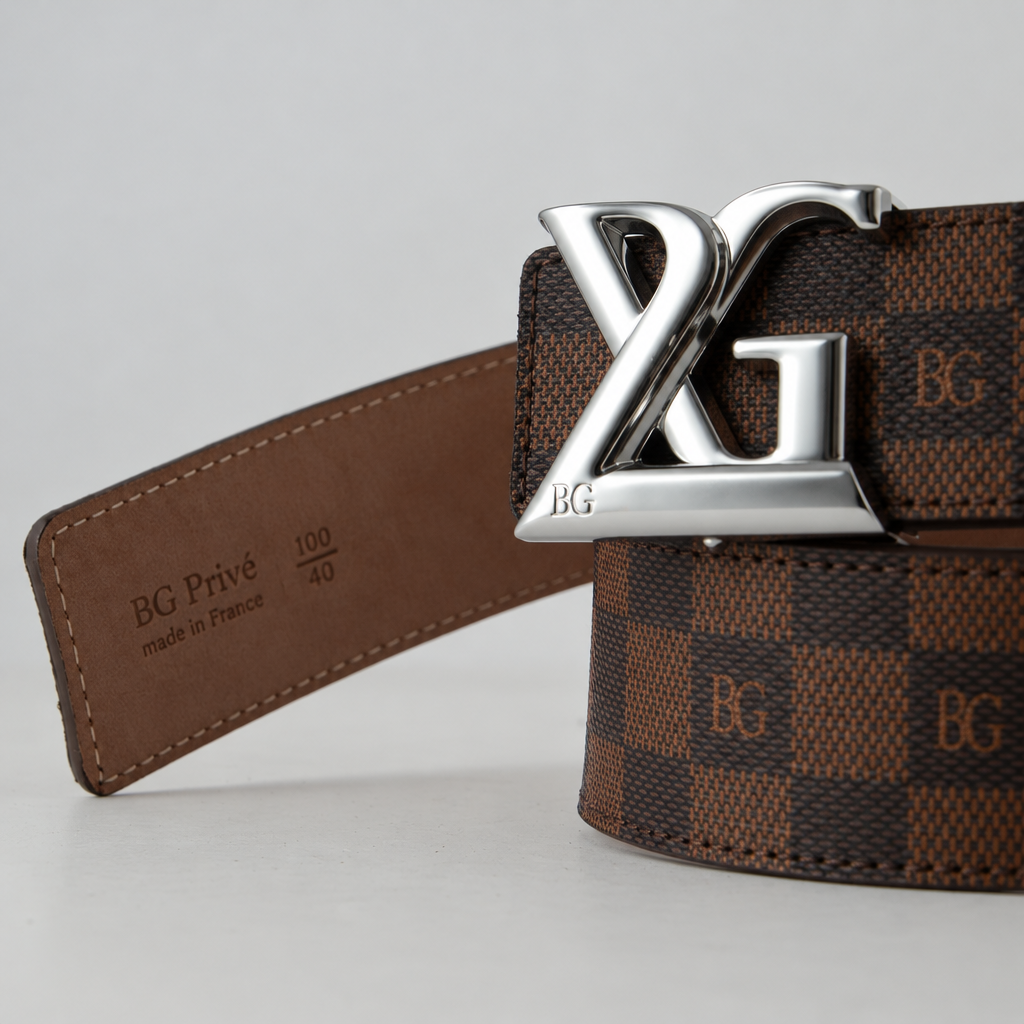 Initiales Belt 40mm Reversible Damier Ebene 100/40