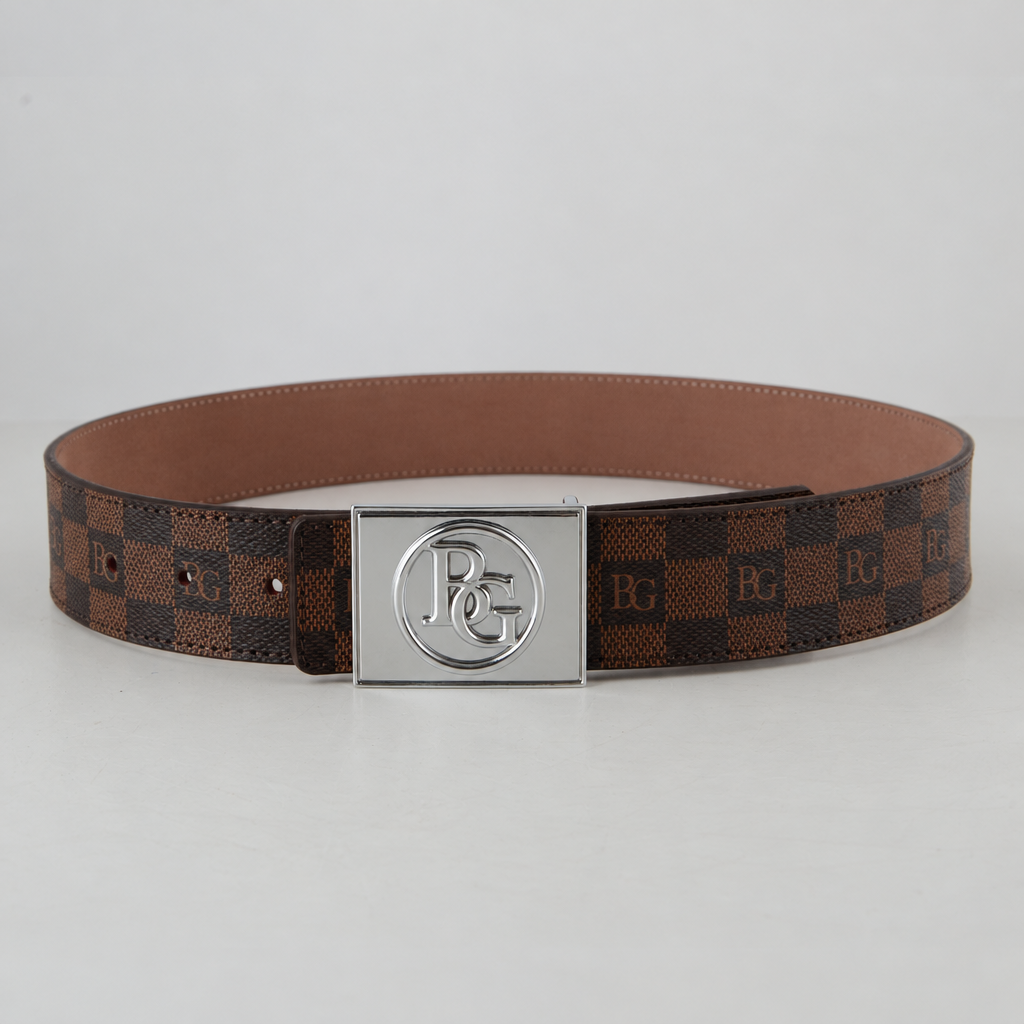 Initiales Belt in Damier Ebene, 40 mm