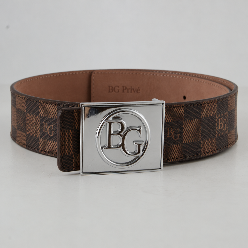 Initiales Belt in Damier Ebene, 40 mm