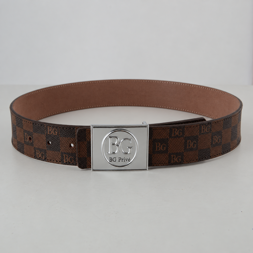 Initiales Belt in Damier Ebene, 40 mm