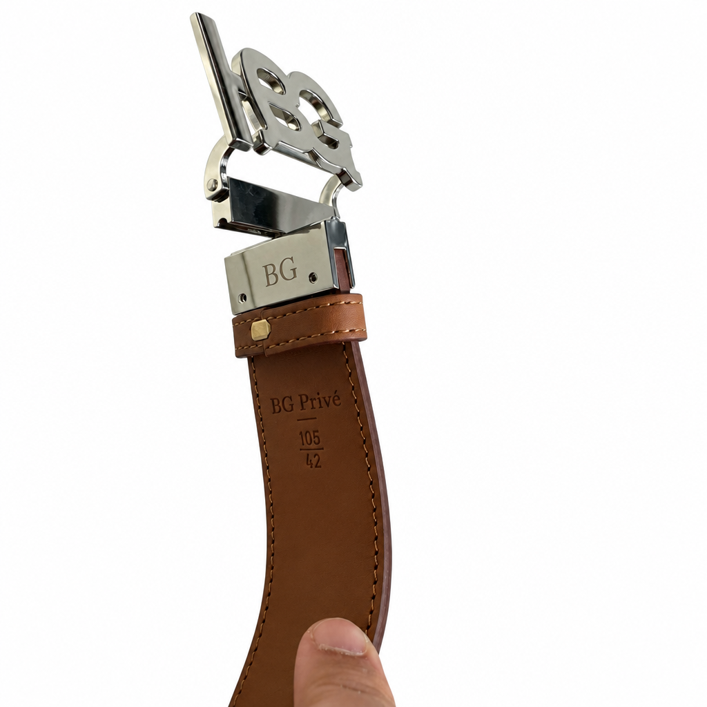 TB Belt – Reversible Leather in Brown and Dark Brown