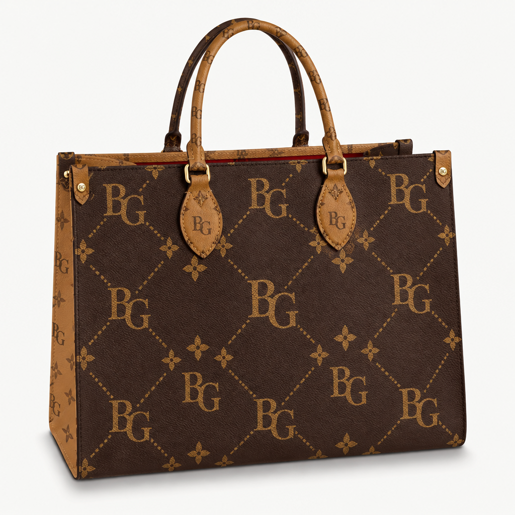 OnTheGo Tote in Monogram and Monogram Reverse