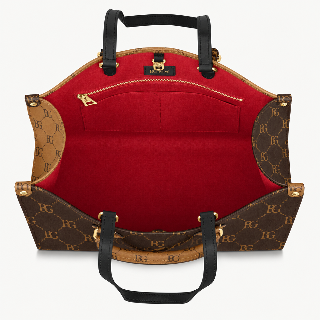 OnTheGo Tote in Monogram and Monogram Reverse
