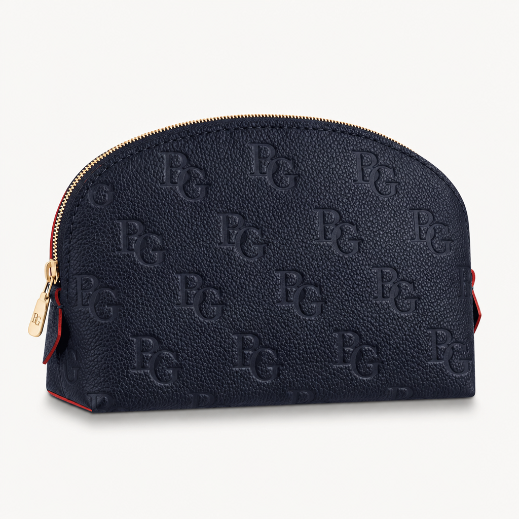 Cosmetic Pouch PM Marine Rouge Monogram Empreinte