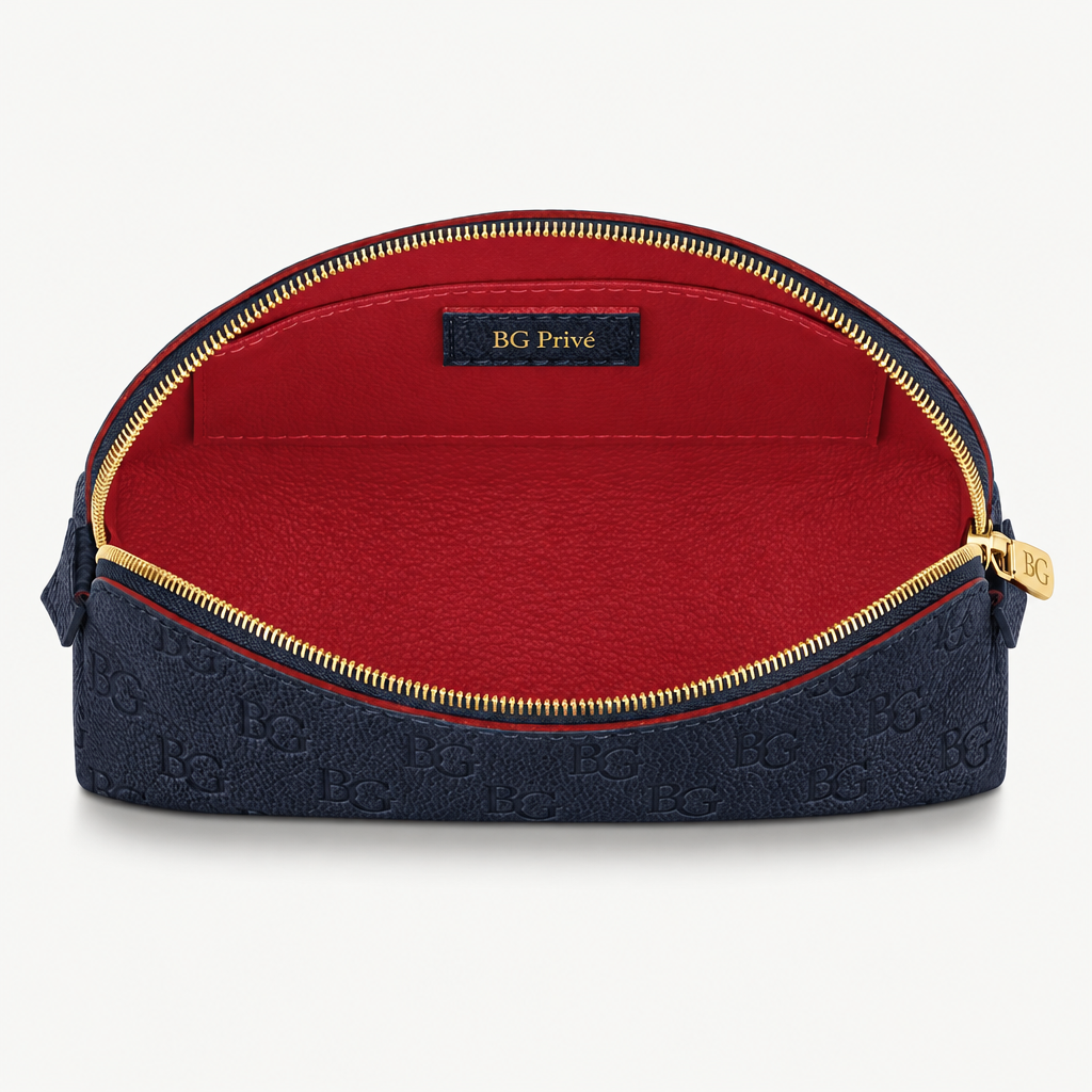 Cosmetic Pouch PM Marine Rouge Monogram Empreinte