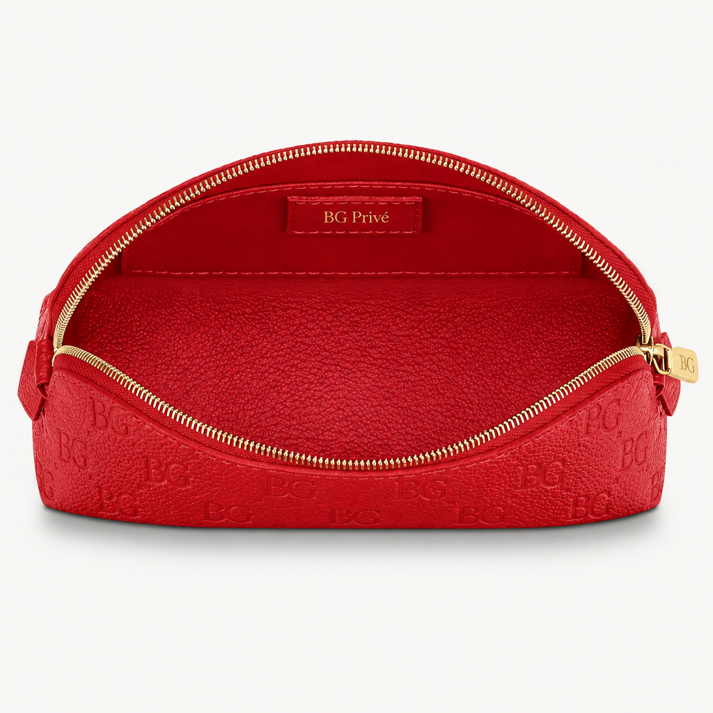 Empreinte Cosmetic Pouch PM in Bright Red