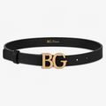 Saddle Belt in Black Leather