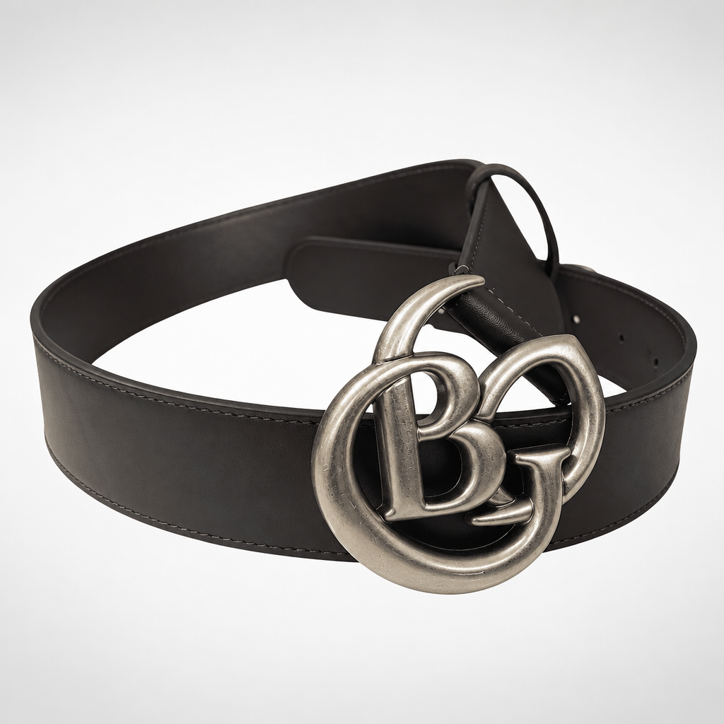 Marmont Wide Belt in Dark Brown Leather