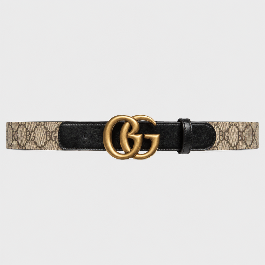 Marmont Belt – Reversible Canvas and Black Leather