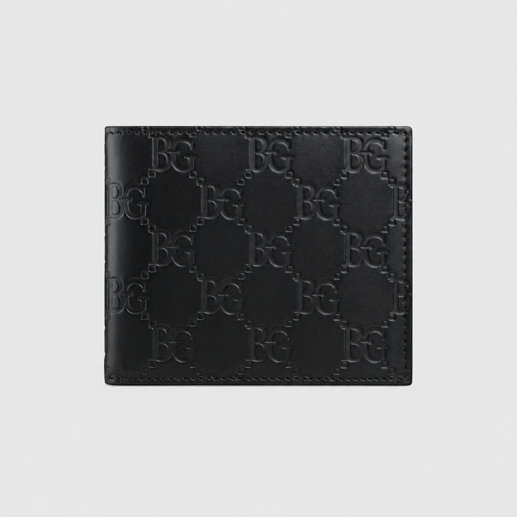 Guccissima Signature Leather Bifold Wallet Black