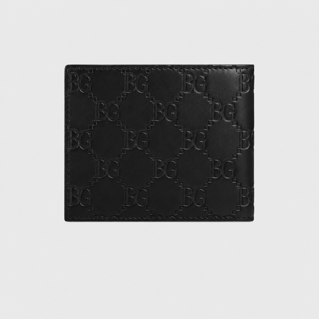 Guccissima Signature Leather Bifold Wallet Black