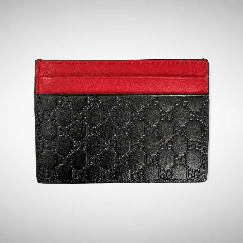 Microguccissima Card Case Black/Red/Green