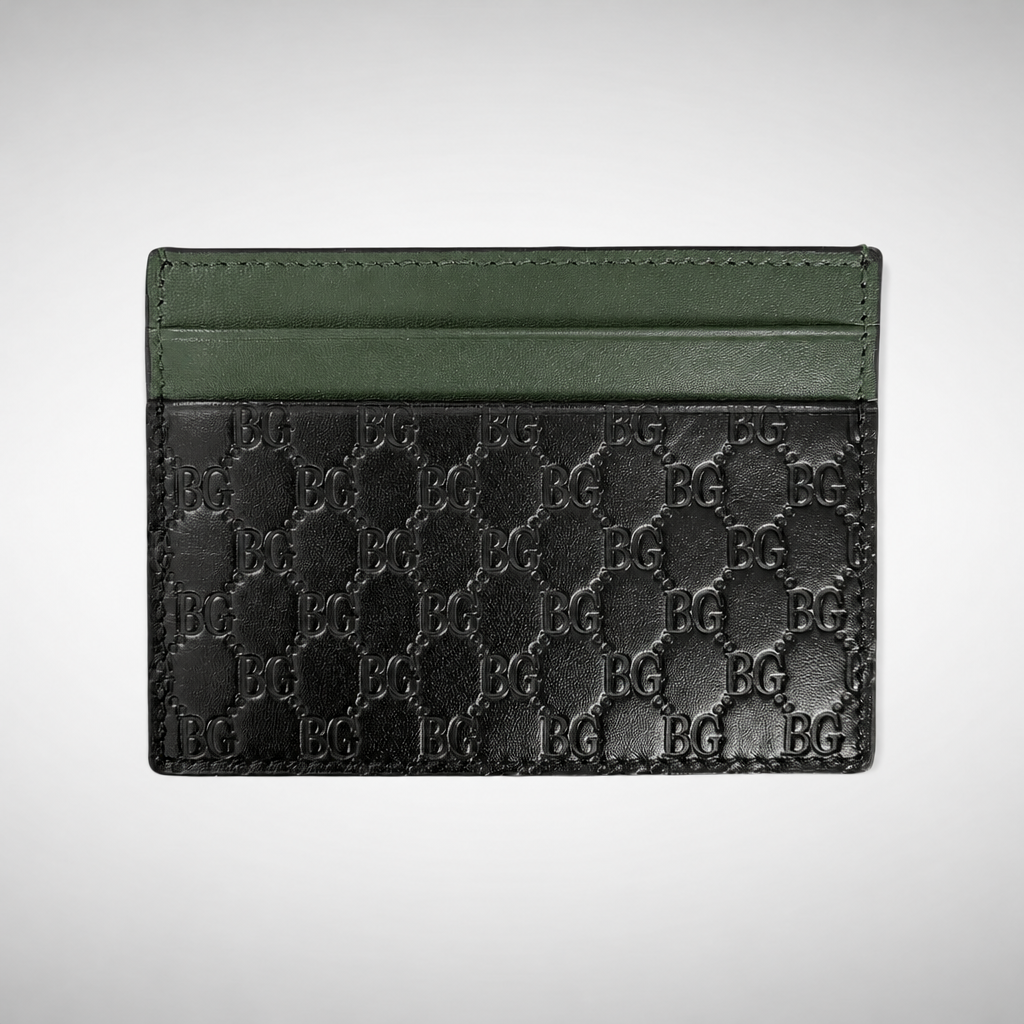 Microguccissima Card Case Black/Red/Green