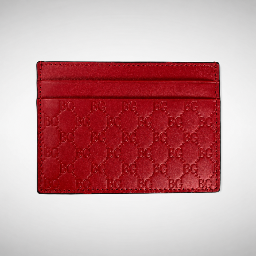 Microguccissima Card Holder in Red