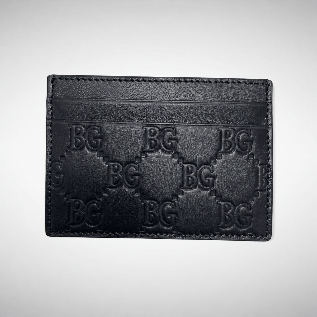 Card Holder in Dark Blue Calfskin