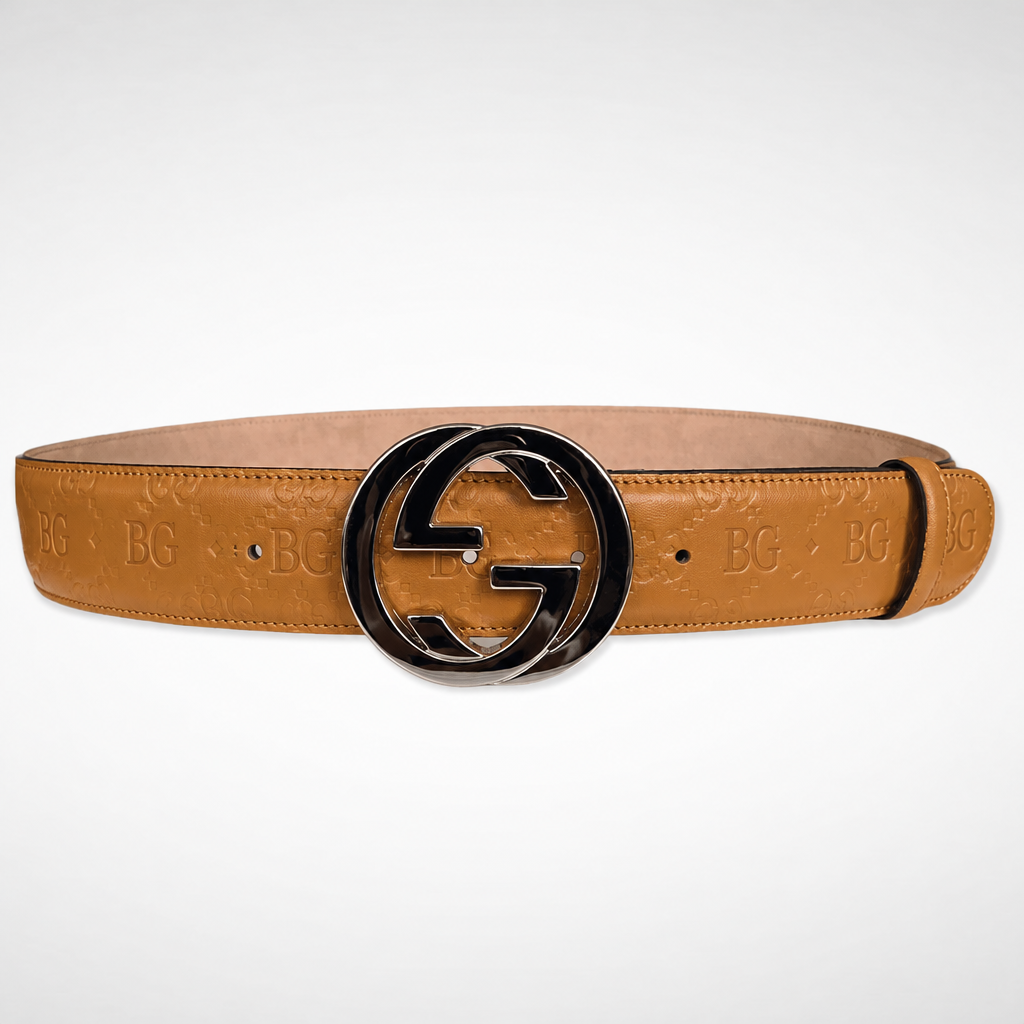 Guccissima Interlocking G Belt in Brown Leather
