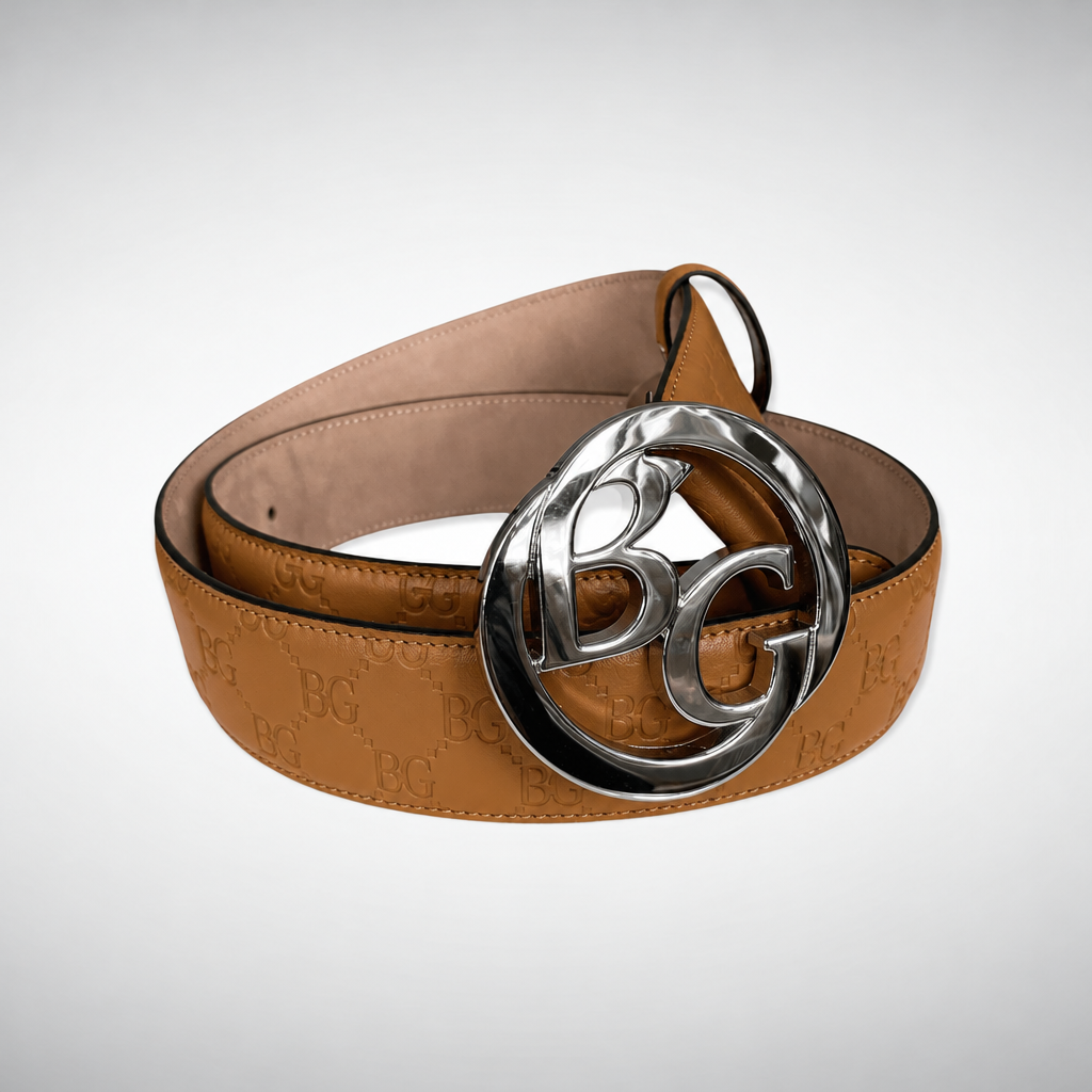Guccissima Interlocking G Belt in Brown Leather