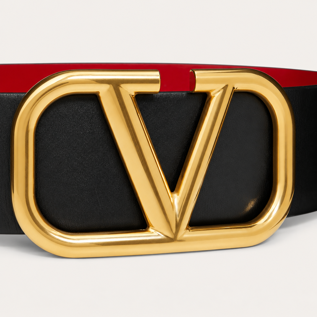 Garavani VLogo Signature 70 Reversible Leather Belt