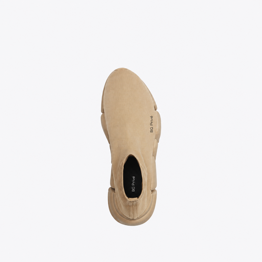 Speed 2.0 Men's Beige Monocolor Knit Sneakers