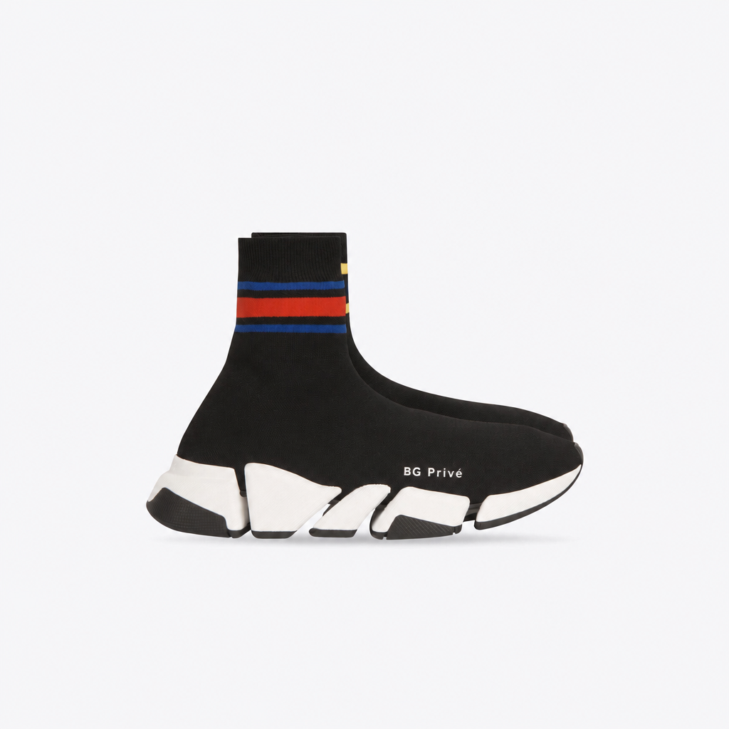 Speed 2.0 Recycled Knit Sneakers in Black and Multicolor