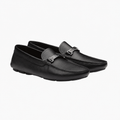 Saffiano Leather Driver Loafers