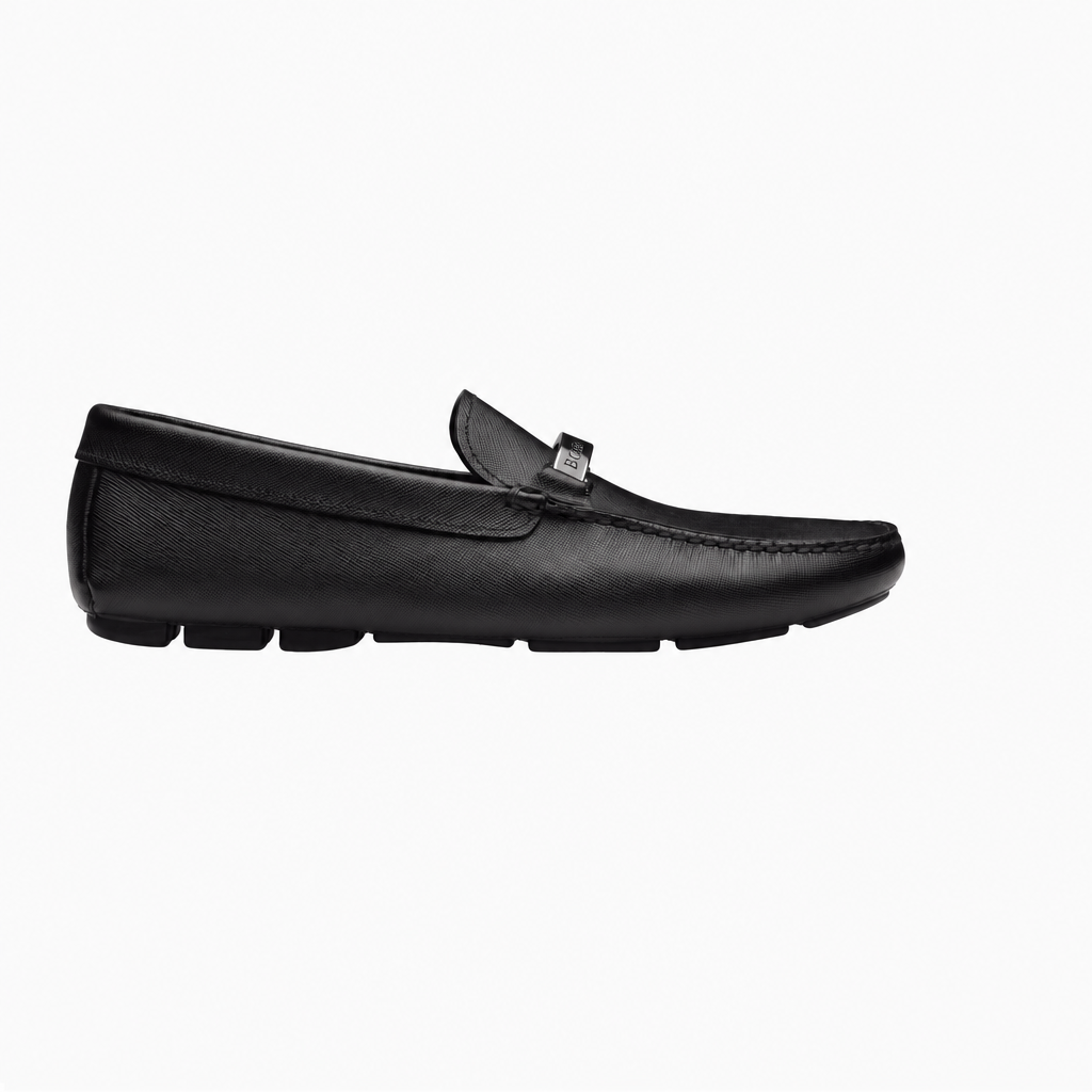 Saffiano Leather Driver Loafers