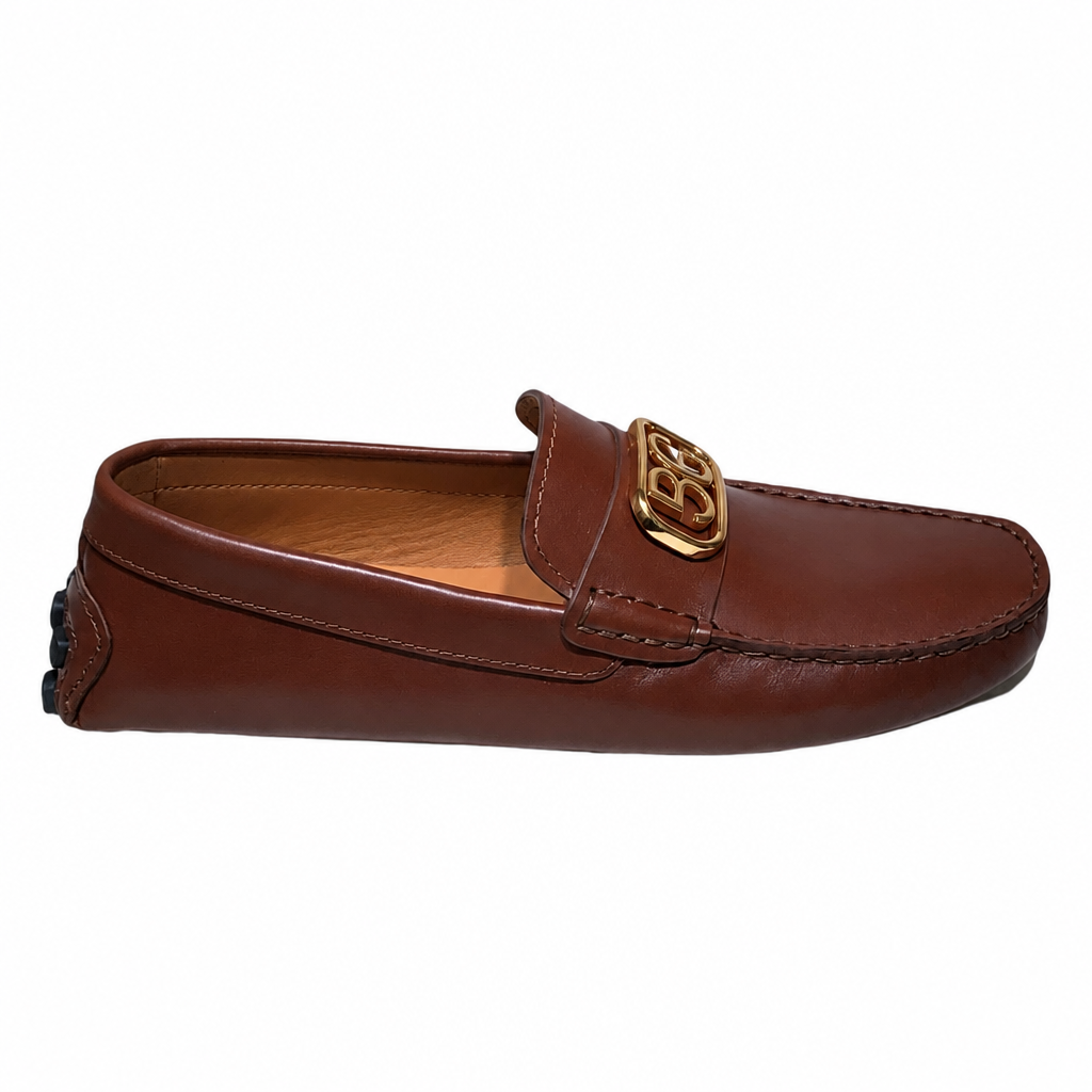 Garavani VLogo Loafer Brown Calfskin Driving Shoe