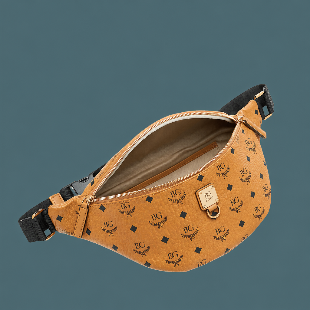 Medium Fursten Belt Bag in Visetos Cognac
