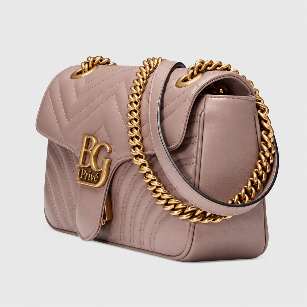 Marmont Shoulder Bag Small Matelassé Dusty Pink