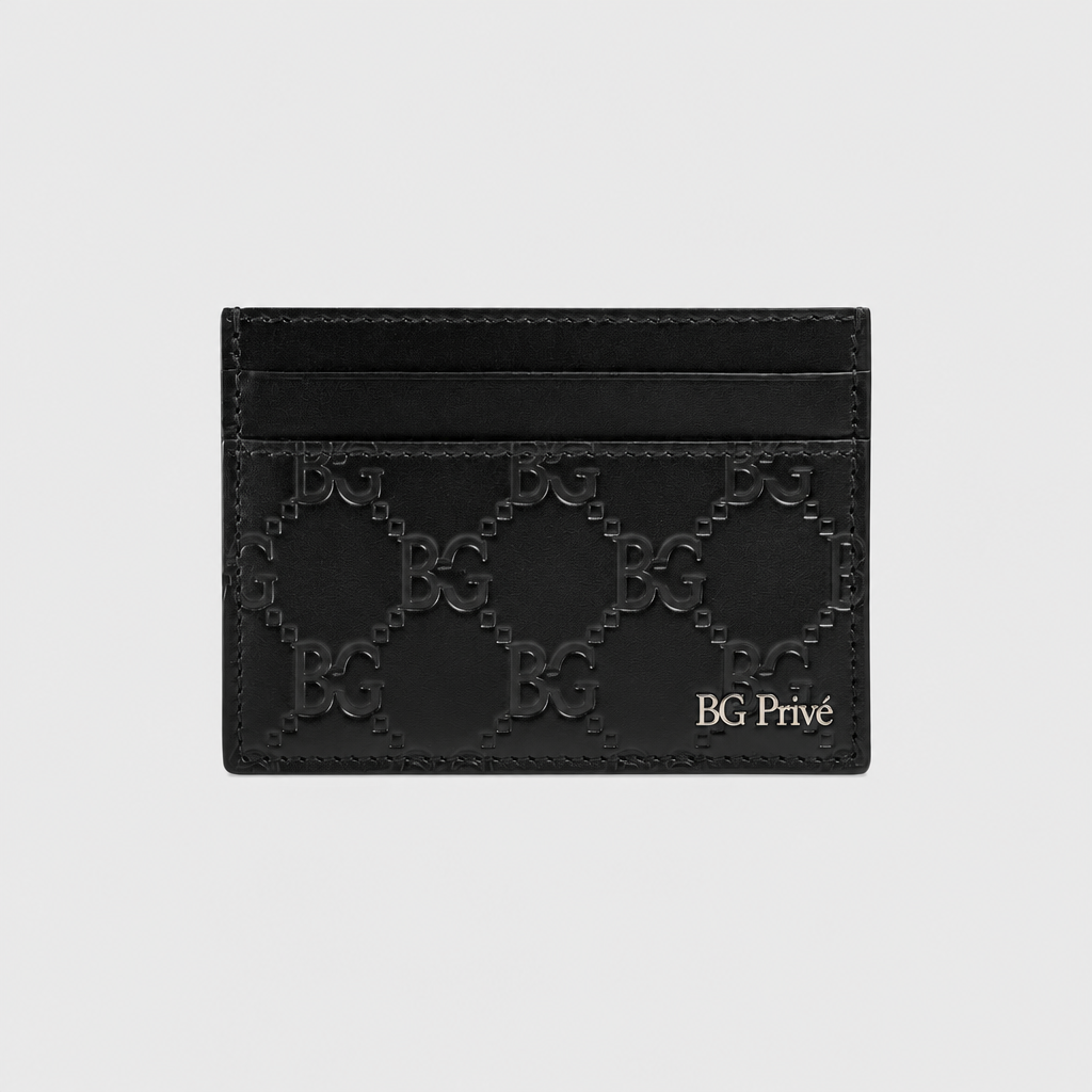 Card Holder Signature Card Case Metal Black