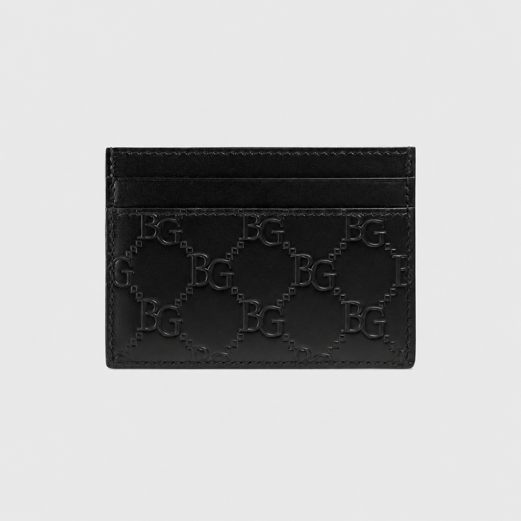 Card Holder Signature Card Case Metal Black