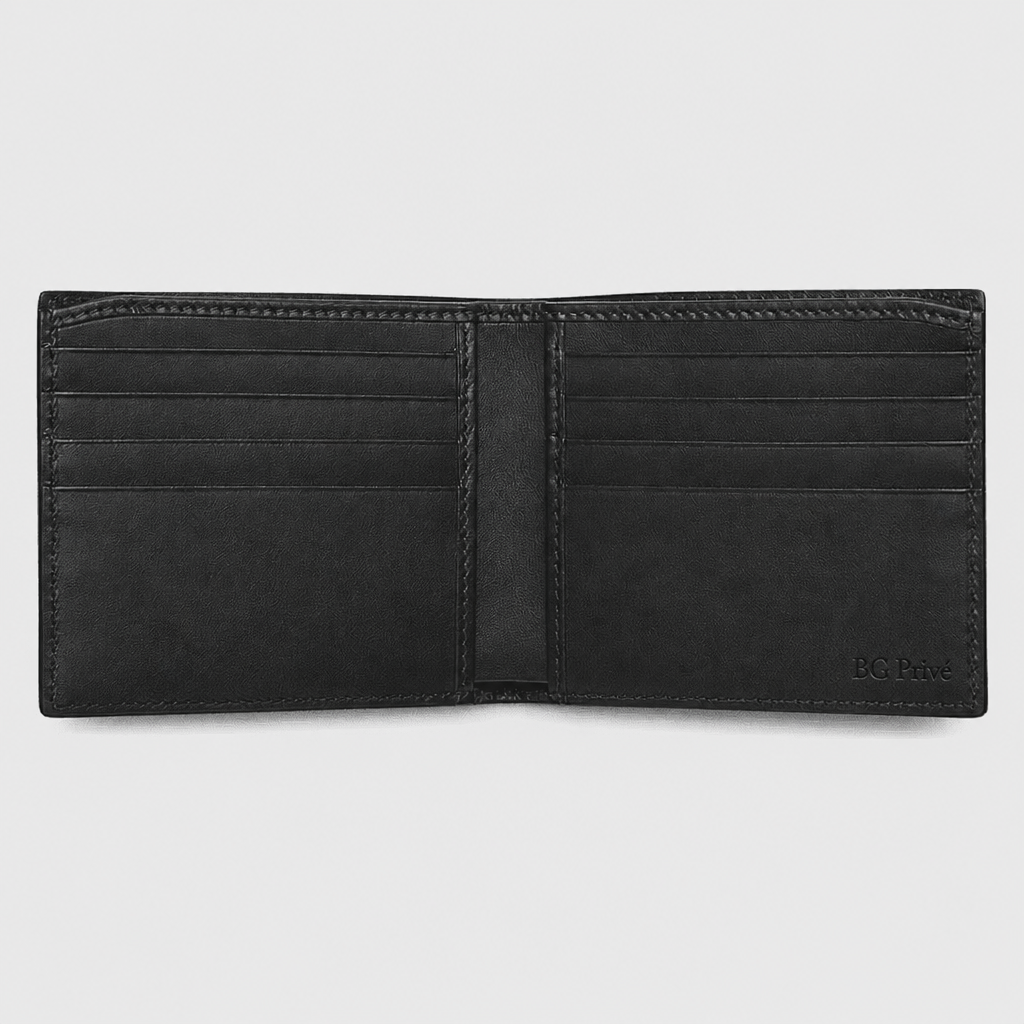 Web Wallet in Black and Dark Grey