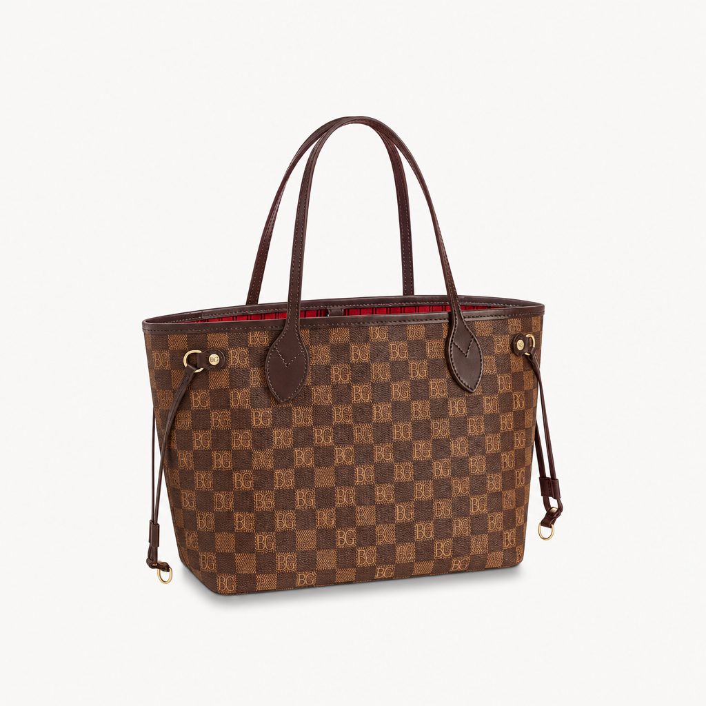 Neverfull PM Damier Ebene Tote with Pouch