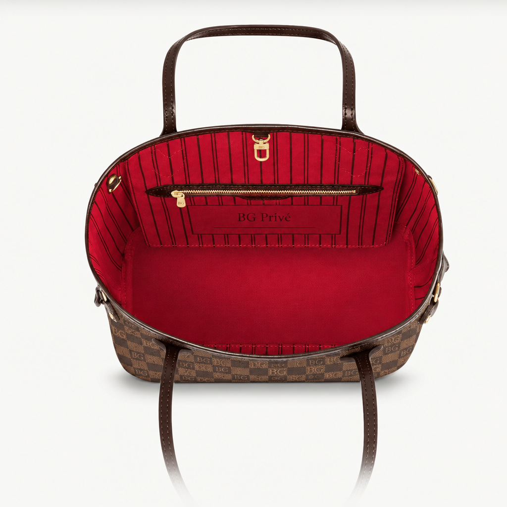 Neverfull PM Damier Ebene Tote with Pouch