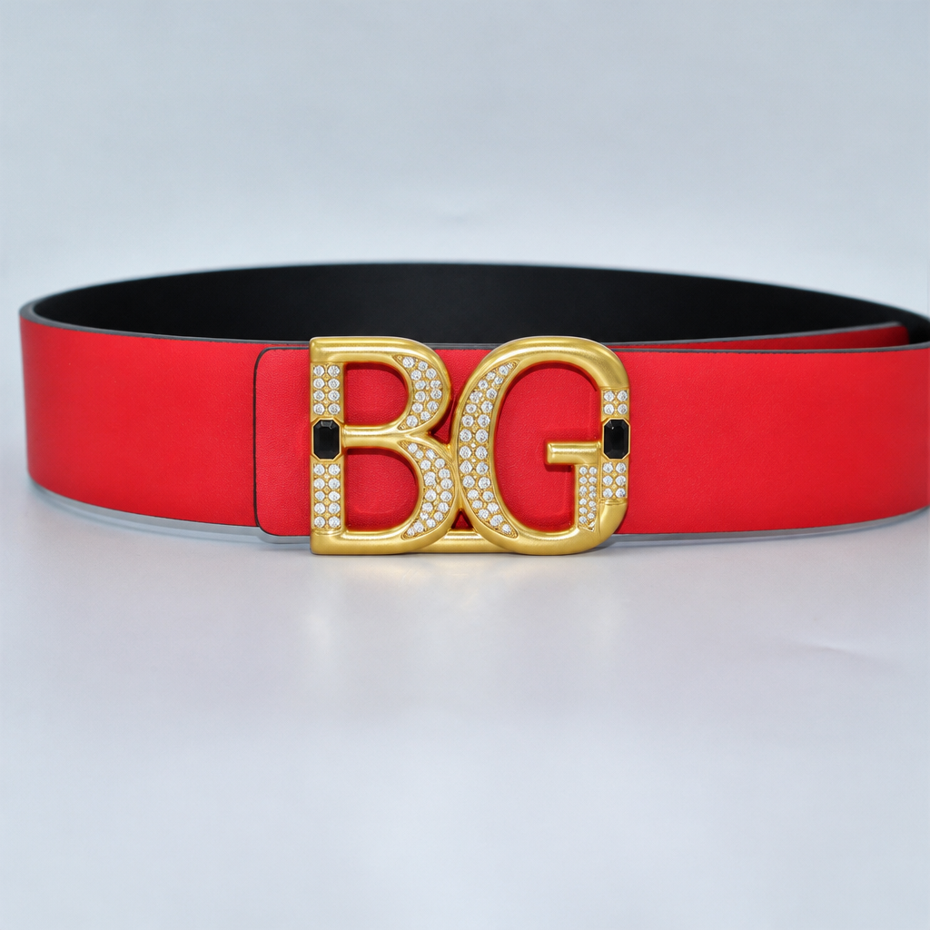 VLogo Belt by Garavani, Reversible Crystal-Embellished Leather, 40 mm